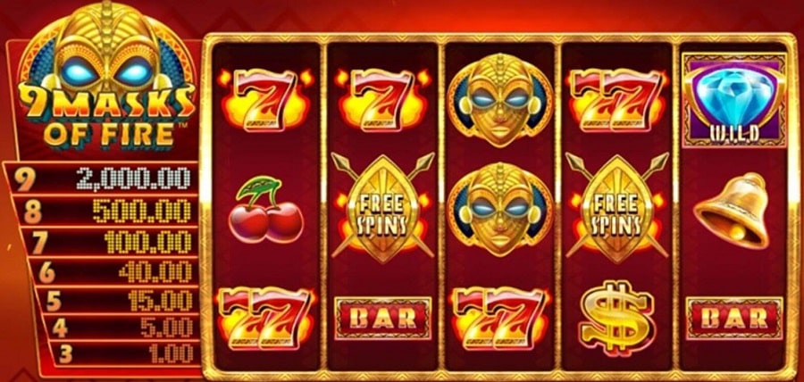 Slot Review 9 Masks of Fire