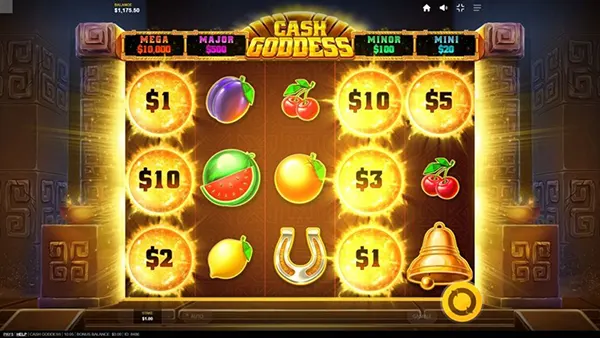 Cash Goddess RTP screen