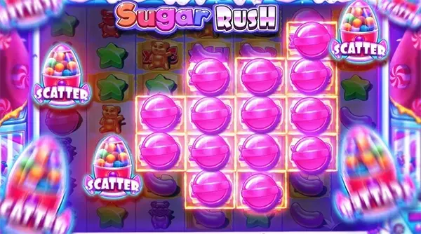 Sugar Rush slot grid